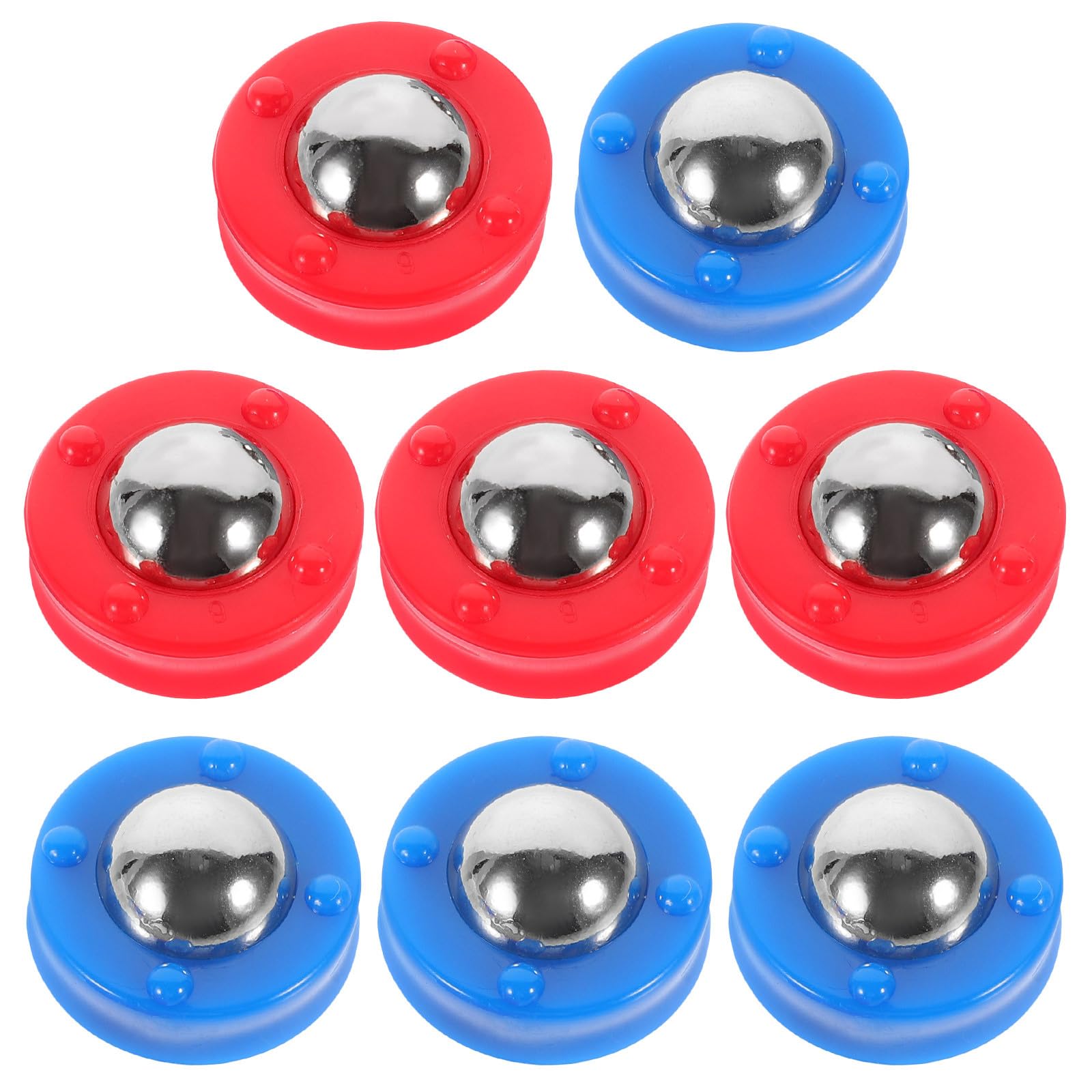 INOOMP 8pcs Shuffleboard Pucks Rollers Shuffleboard Rollers Replacement Desktop Sliding Bead Shuffleboard Games Tabletop Shuffleboard Curling Game Homemade Rink Pucks Accessories