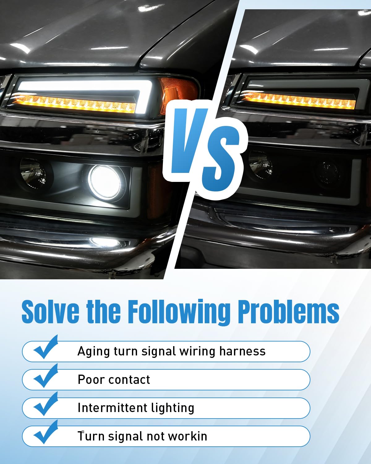 19121867 Turn Signal Wiring Harness Fit for Chevy Colorado 2004-2012, for GMC Canyon 2004-2012 Replace 16530324, 19329485, Park Socket Wire Harness