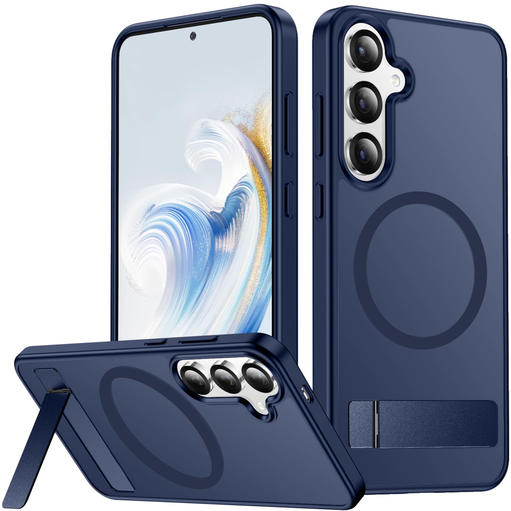 SPIDERCASE for Samsung Galaxy S25 Plus Case, Built-in Stand, Blue