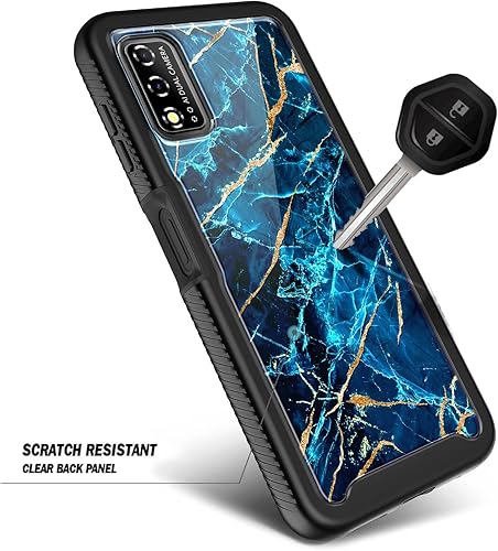Miniatura 5 de NZND Funda para T-Mobile REVVL V (6.52 pulgadas 4G 2021) con protector de pantalla incorporado, funda protectora de cuerpo completo a prueba de