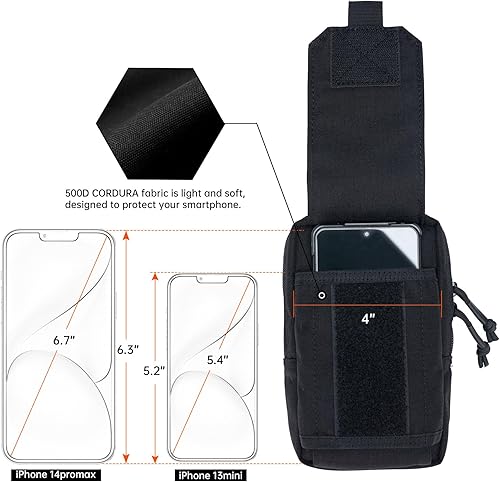 Miniatura 3 de EXCELLENT ELITE SPANKER Tactical EDC Pouch Molle Utility Pouches Phone Holster Pouch Waist Bag Tool Pouch for Molle Accesssories