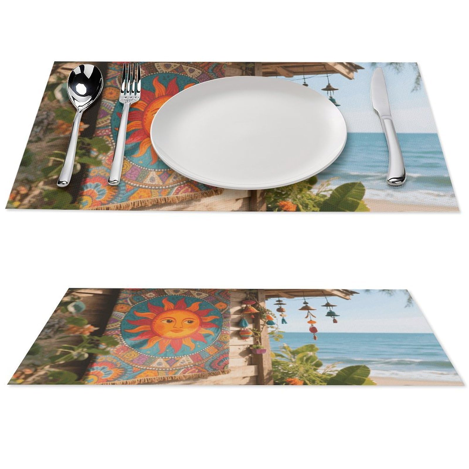 Sets de table lavables en PVC pour éliminer les taches de la cuisine