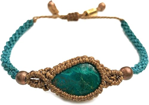 Rumi Sumaq Pulseras de Cuerda con Piedras Preciosas - Labradorita, Sodalita, Lapislázuli, Cuarzo, Ópalo Peruano y Más  Pulsera Tejida Ajustable con