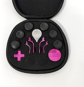 メタルサムスティック Xbox Elite Series 2コントローラー用 13イン1 交換用パーツ マグネットジョイスティック6個 パドル4個 Dパッド Xboxエリートコントローラーシリーズ2コア用ツール1個 ローズレッド