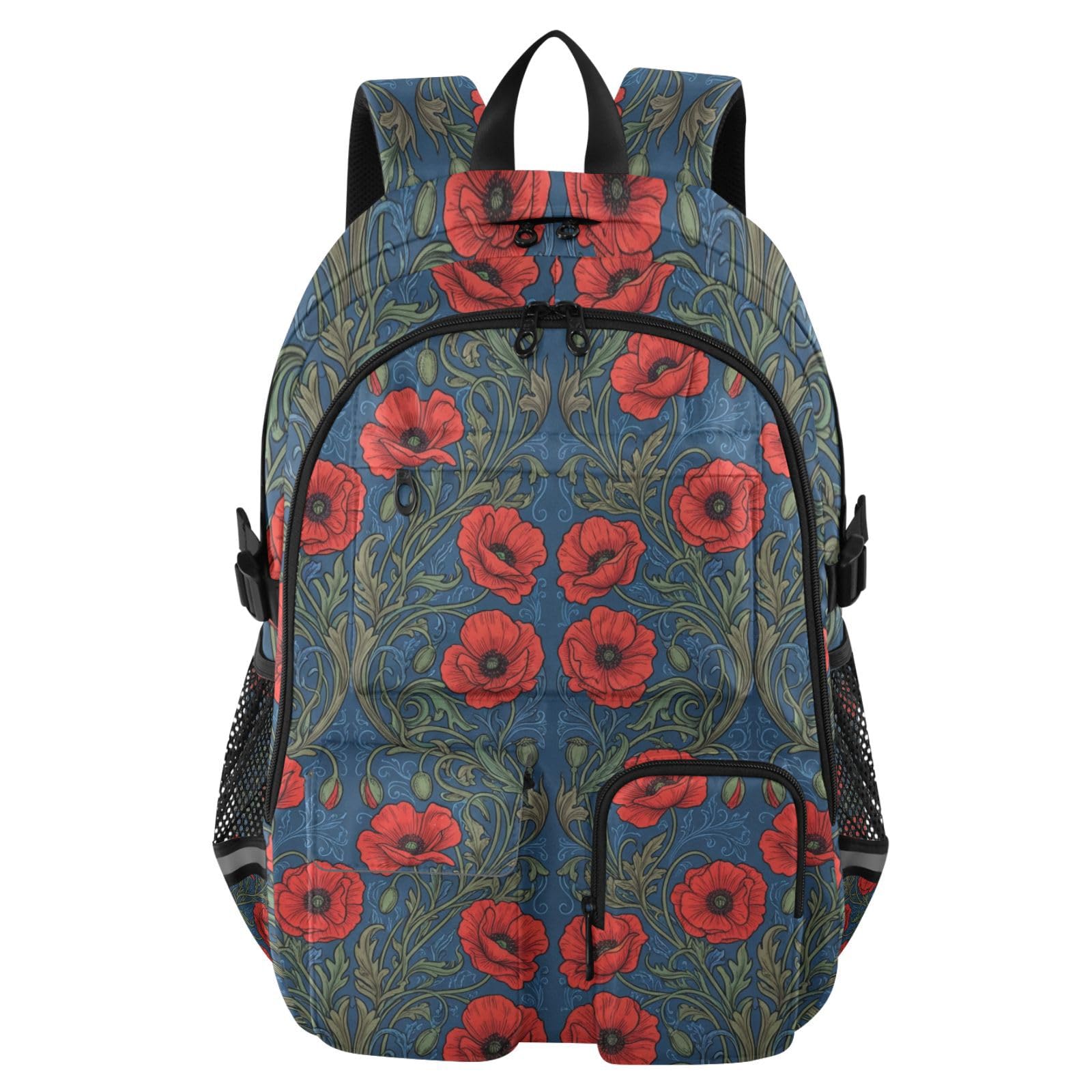 Mochila de viaje William Morris ligera e informal para instituto de 7-18 años 8