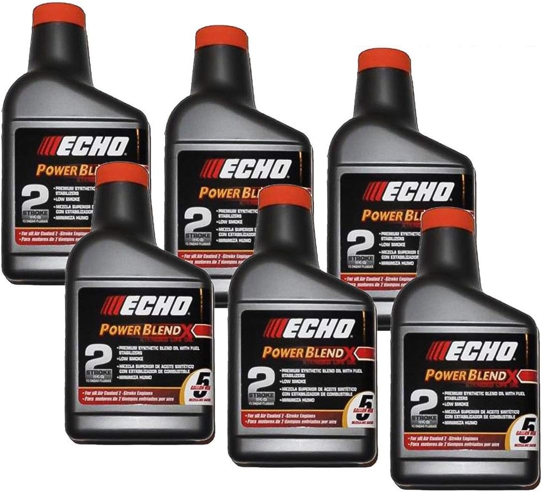 Genuine Echo 6 Pack Oil 12.8 oz Bottles 2 Cycle Mix for 5 Gallon Power Blend / 6450005