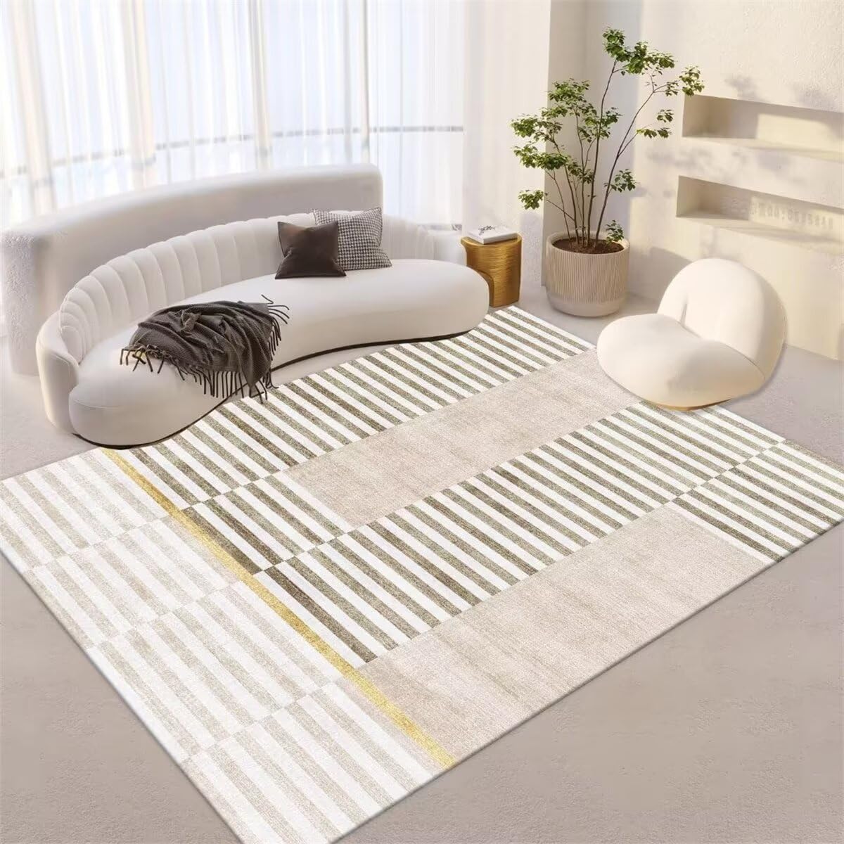 Salon Tapis Rose Tapis Gris décoration incurvée insonorisation antidérapante Moderne Chambre Ado Fille 200X260CM