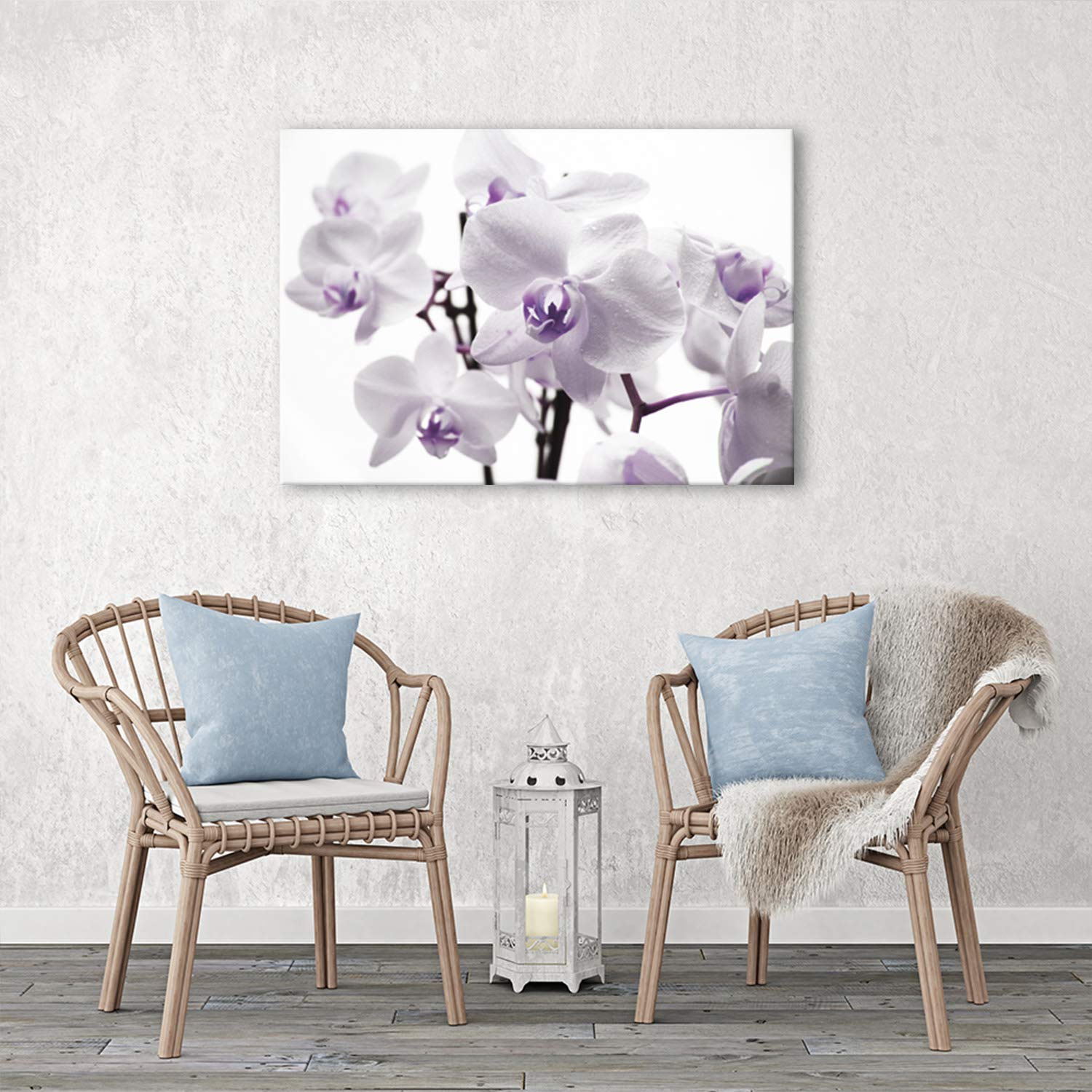 Feeby Leinwandbild Orchidee - 30x40 Cm Natur Motiv Weiß