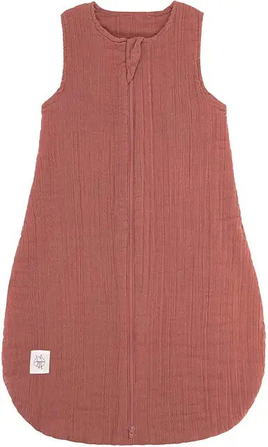 LÄSSIG Sommerschlafsack ohne Ärmel aus Bio-Baumwolle für Babys 7-12 Monate