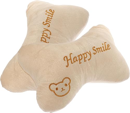 Milisten Almohadas decorativas para el cuello del automóvil, 2 unidades, de algodón, para reposacabezas y cuello, cojín de apoyo para el cuello,