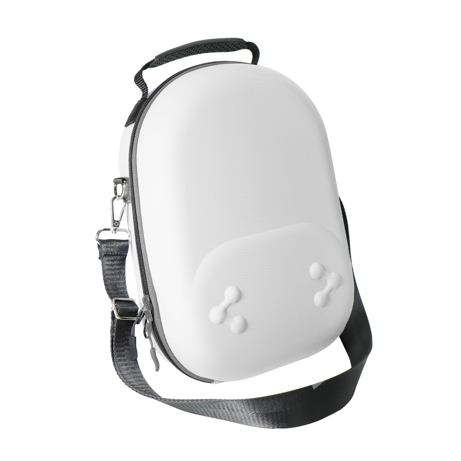 Borsa portaoggetti per Meta Quest 3S VR, custodia protettiva per occhiali da vista, in EVA, anti-goccia, custodia da viaggio portatile, organizer per accessori di protezione (bianco)
