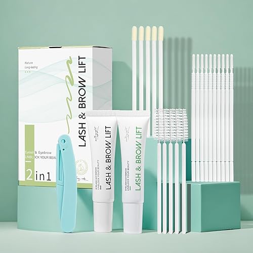 Miniatura 1 de Ecofan Kit de levantamiento de pestañas kit de permanente de pestañas para levantamiento de rizos semipermanente profesional para salón incluye