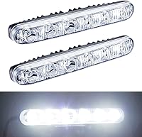 Vista 1 de Juego de 2 piezas de luces LED de alta potencia para conducción diurna, faros antiniebla LED para coche, ajuste universal