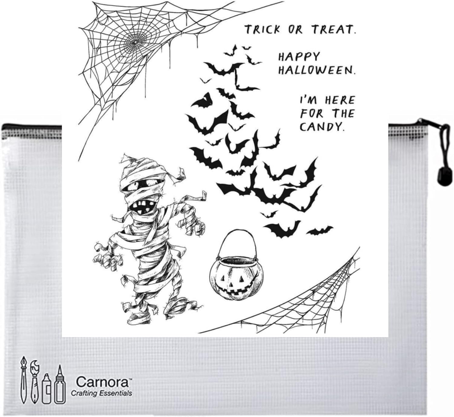 Tim Holtz The Inspector Stempel Set - 14 Cling Stamps Mit Aufbewahrungstasche