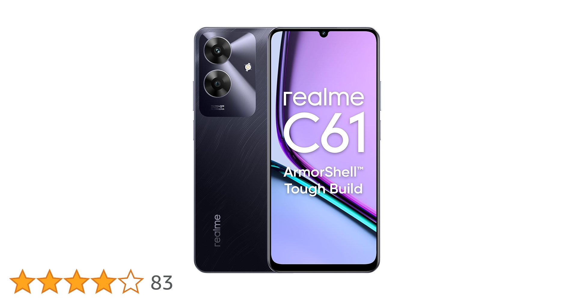 realme C61 4G (6GB, 128GB , Marble Black) : Amazon.in: Electronics