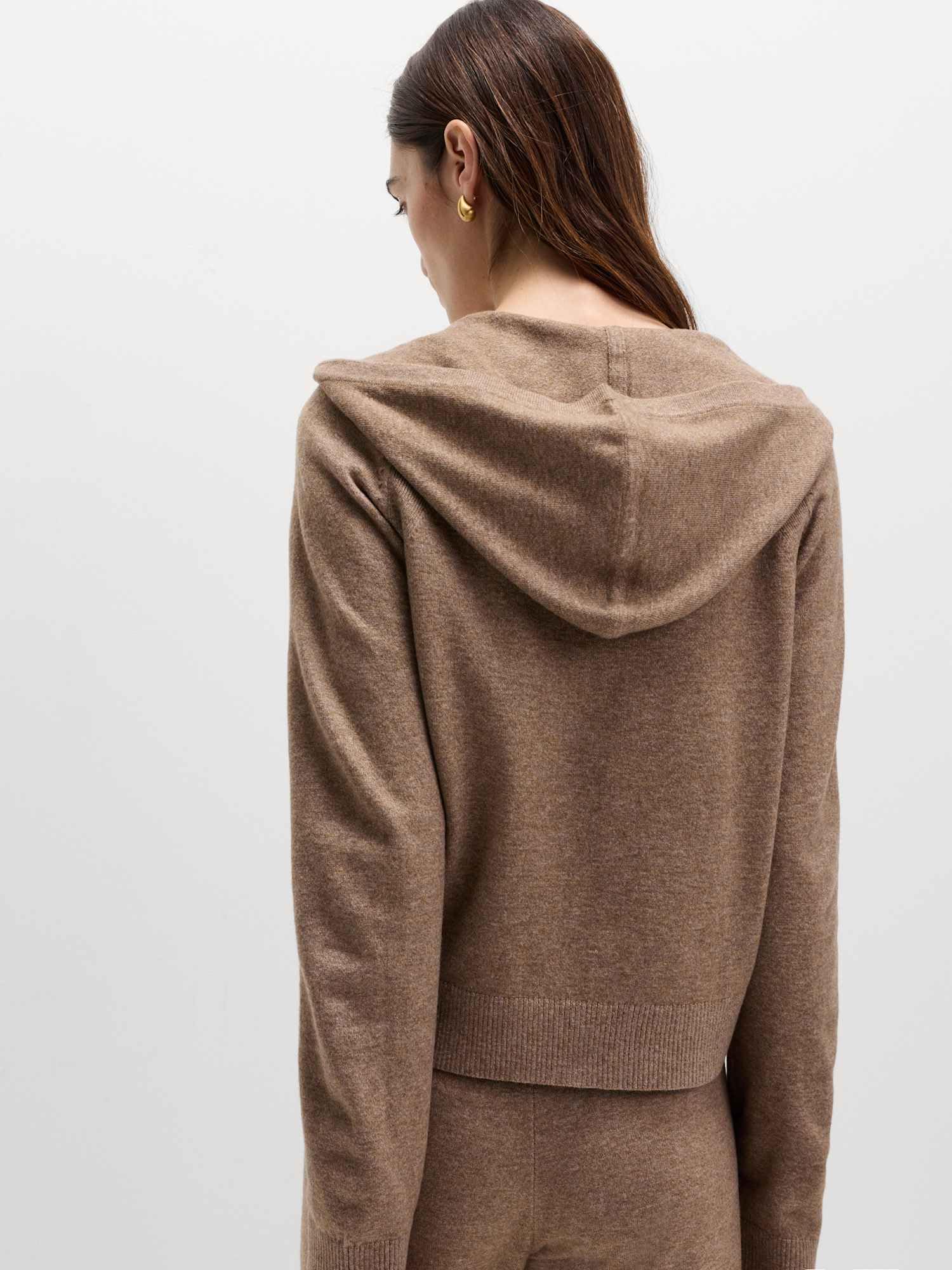 Marks & Spencer Uomo a Maglia con Zip Corto Felpa con Cappuccio – vestibilità Regolare – con Stretch