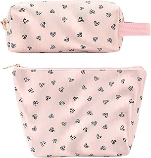 Small Makeup Bag for Purse Cosmetics Corduroy...