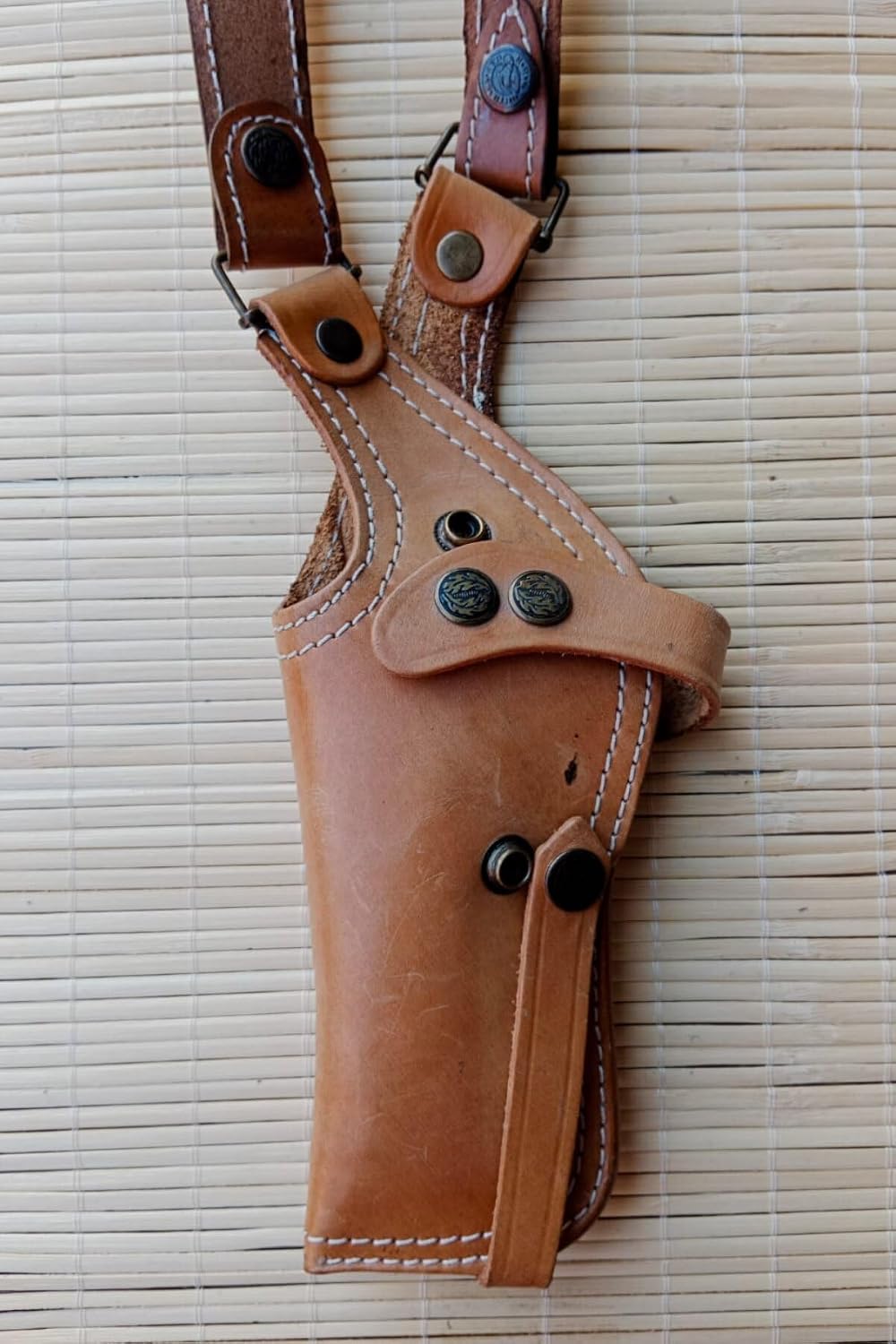 Shoulder Holster for SAR 9 Right Hand Genuine Leather Custom Made Airsoft Gun Holster Mustard Color - Mustard