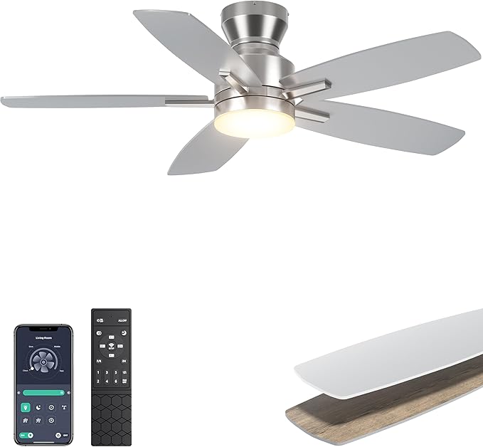 Ventilador de Techo 42'' Con Luz y Control Remoto/APP 110V