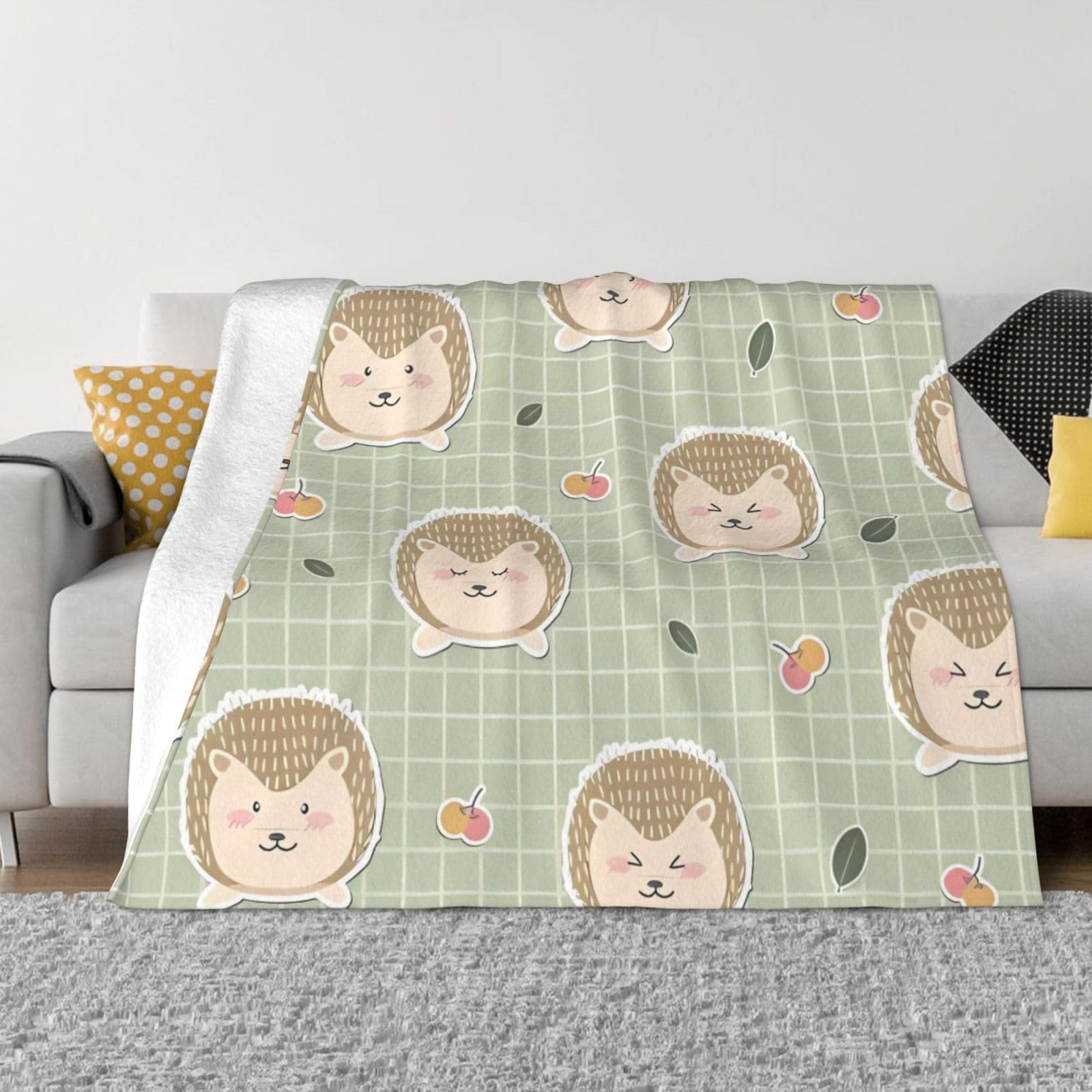 Couverture légère DEHIWI anti-froid en flanelle chaude pour canapé et chambre