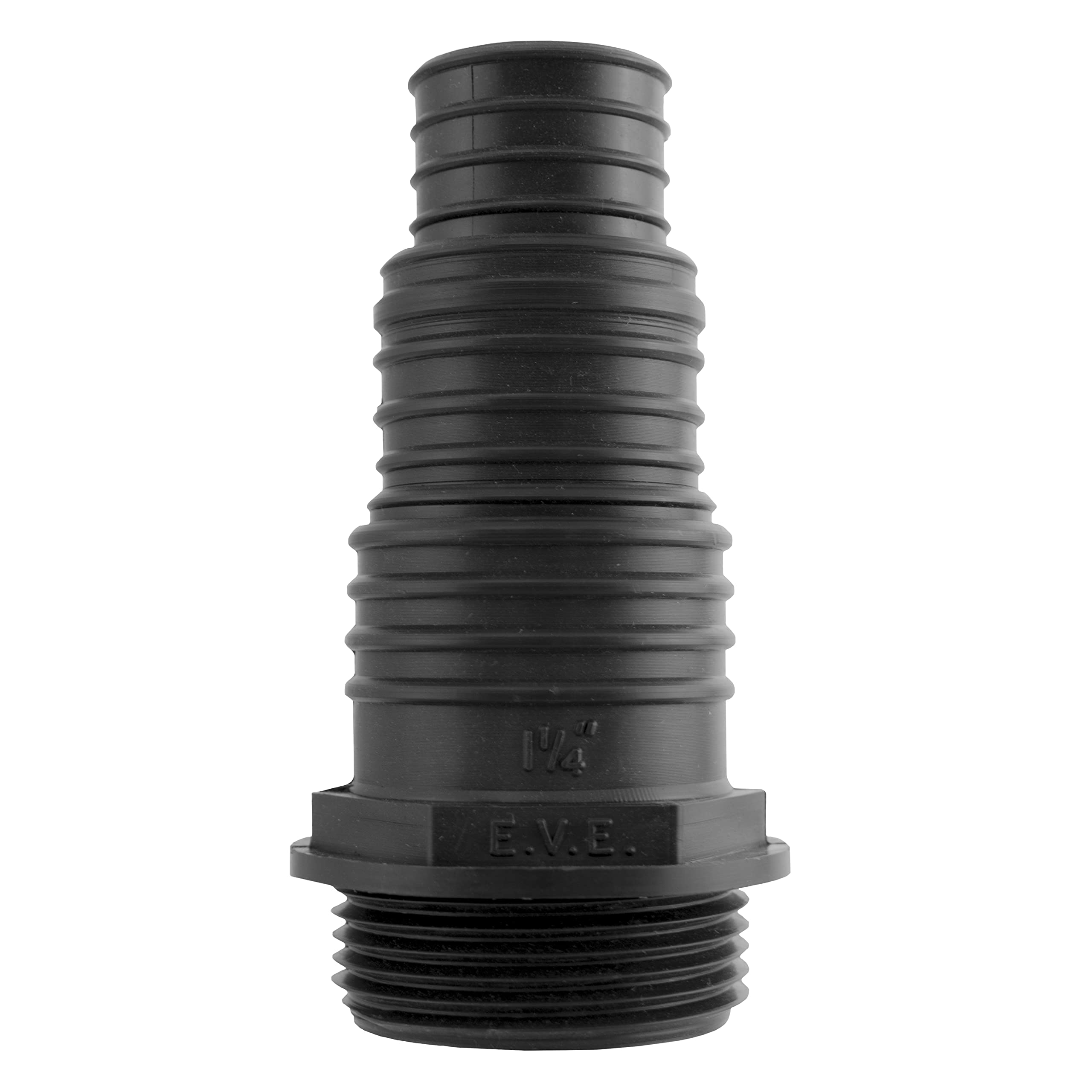 Cost Wise Men's Black Thread Stepped Pond Pump/Filter Connector/Hosetail,Fits Thread Measuring 41.9Mm Across (1.25" Bsp ) Connects To 25Mm,32Mm Or 40Mm Pond Pipe