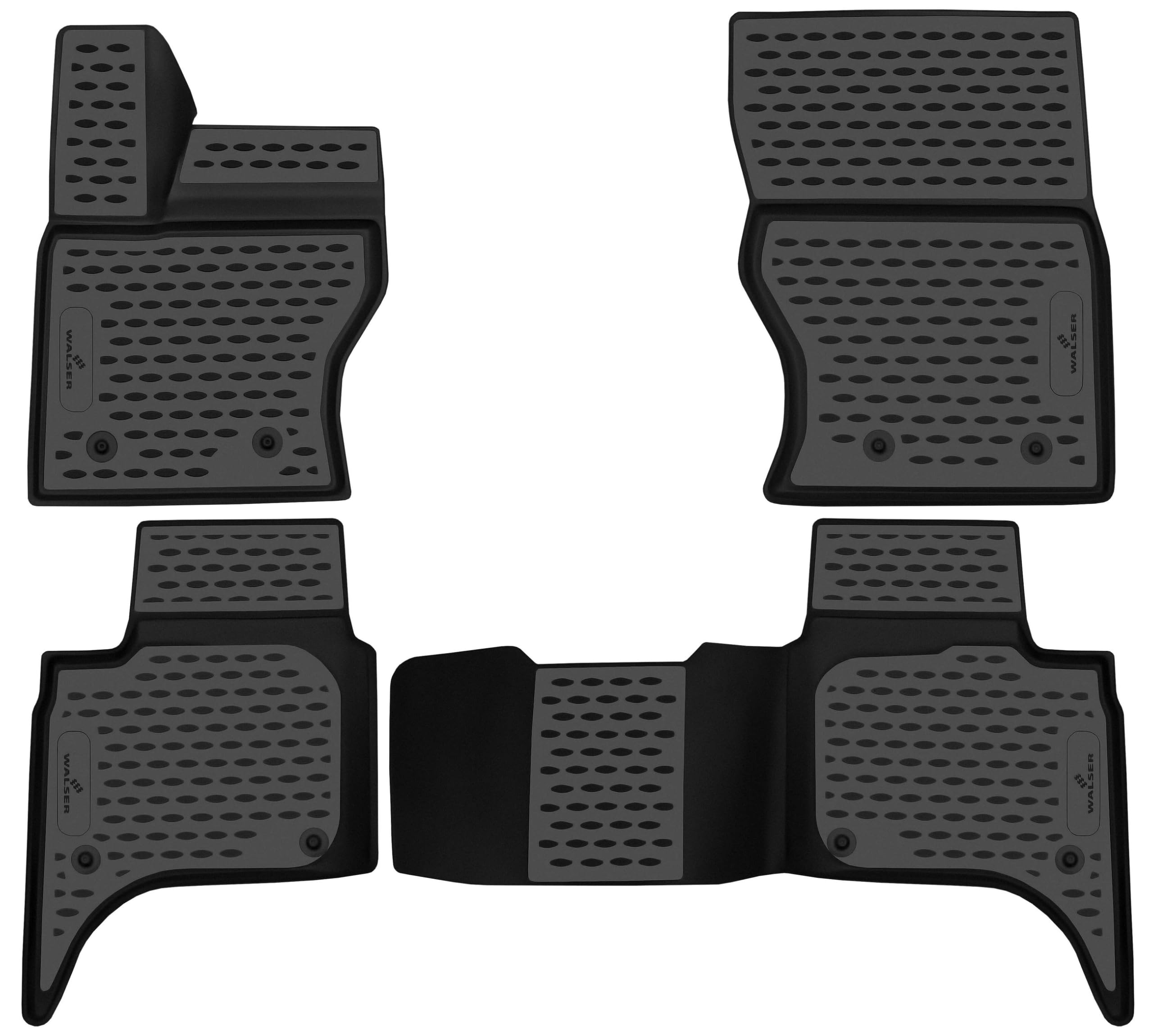 WALSER Tappetini in gomma per auto XTR su misura compatibile con Land Rover Range Rover Sport 2 (L494) 04/2013-2022