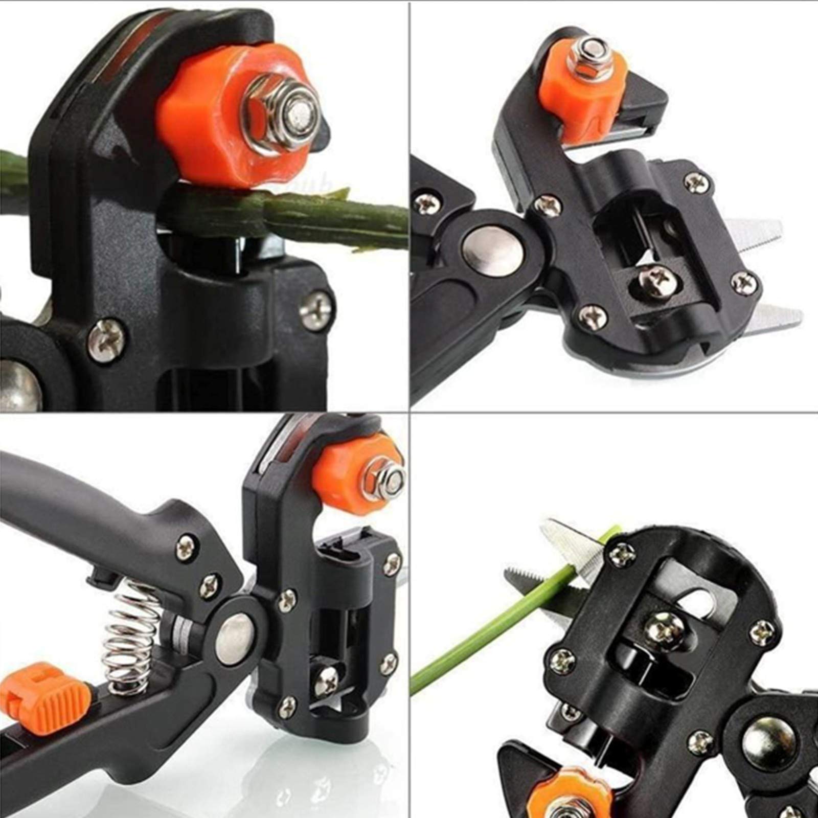 TEmkin Kit di Attrezzi per innesti da Giardino, Kit di Strumenti per innesti 2 in 1, cesoie per potatura con Lame di Ricambio, per Rami di Piante, Viti, Alberi da frutto, innesti, Giardino o Prato