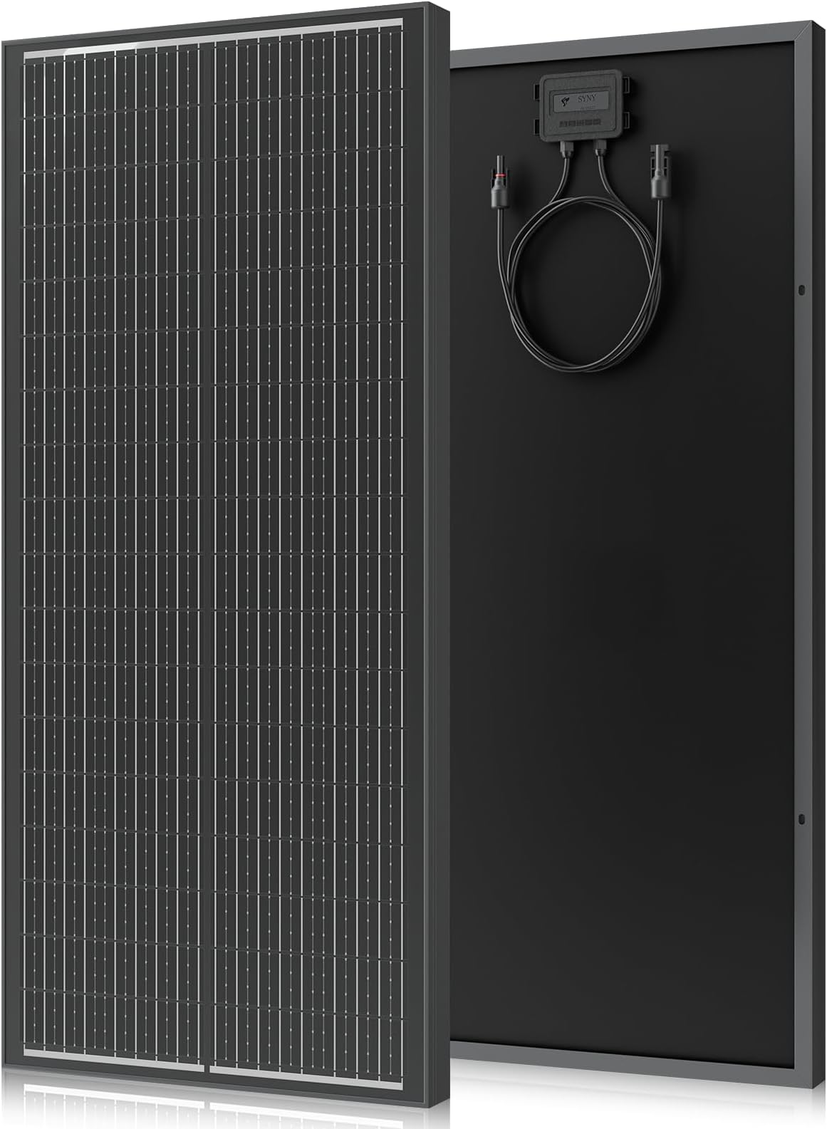300w Solar Panel, 3 * 100w Black N-Type Monocrystalline Solarpanel,12v High Efficiency Solar Module with IP68 Waterproof Rating and MC4 Connectors for Homes, RV, Boat, Off-Grid (3 * 100w)