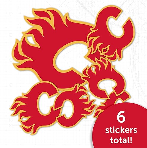 Miniatura 4 de Desert Cactus Calgary Flames Team NHL National Hockey League - Calcomanía de vinilo para botella de agua para laptop, álbum de recortes de automóvil