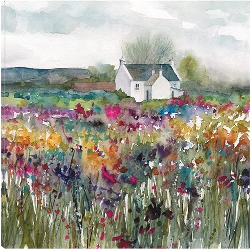 Miniatura 1 de Fine Art Canvas Decoración de pared de lienzo de flores silvestres por la artista Carol Robinson para sala de estar, dormitorio, baño, cocina,