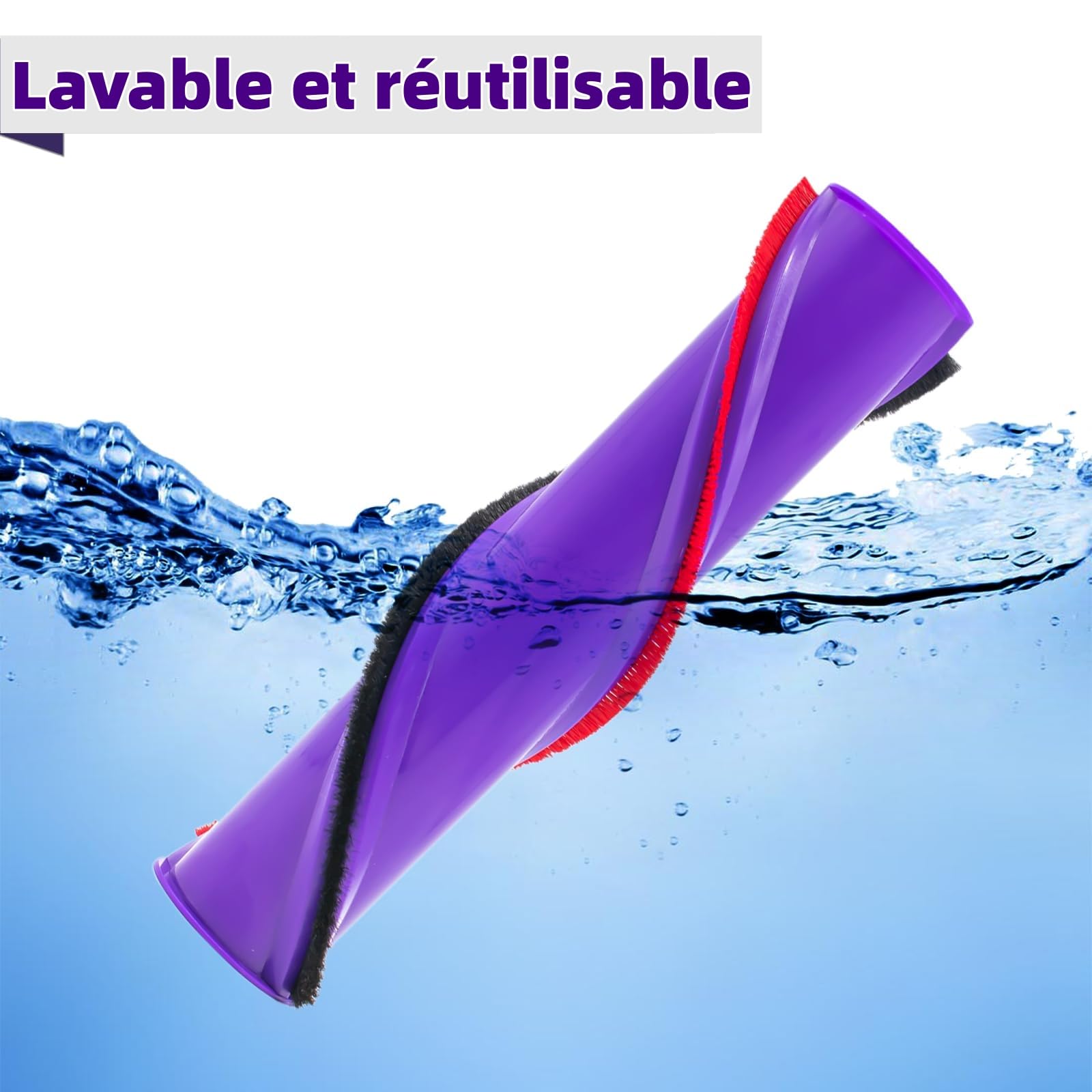 Tête de Brosse Motorisée pour Dyson V7 V8 V10 V11 V15, Brosse Électrique Rotative de Rechange pour Aspirateur SV10 SV11 SV12 SV14 SV17, Embout Turbine Motorhead pour Tapis, Parquet et Sols Durs