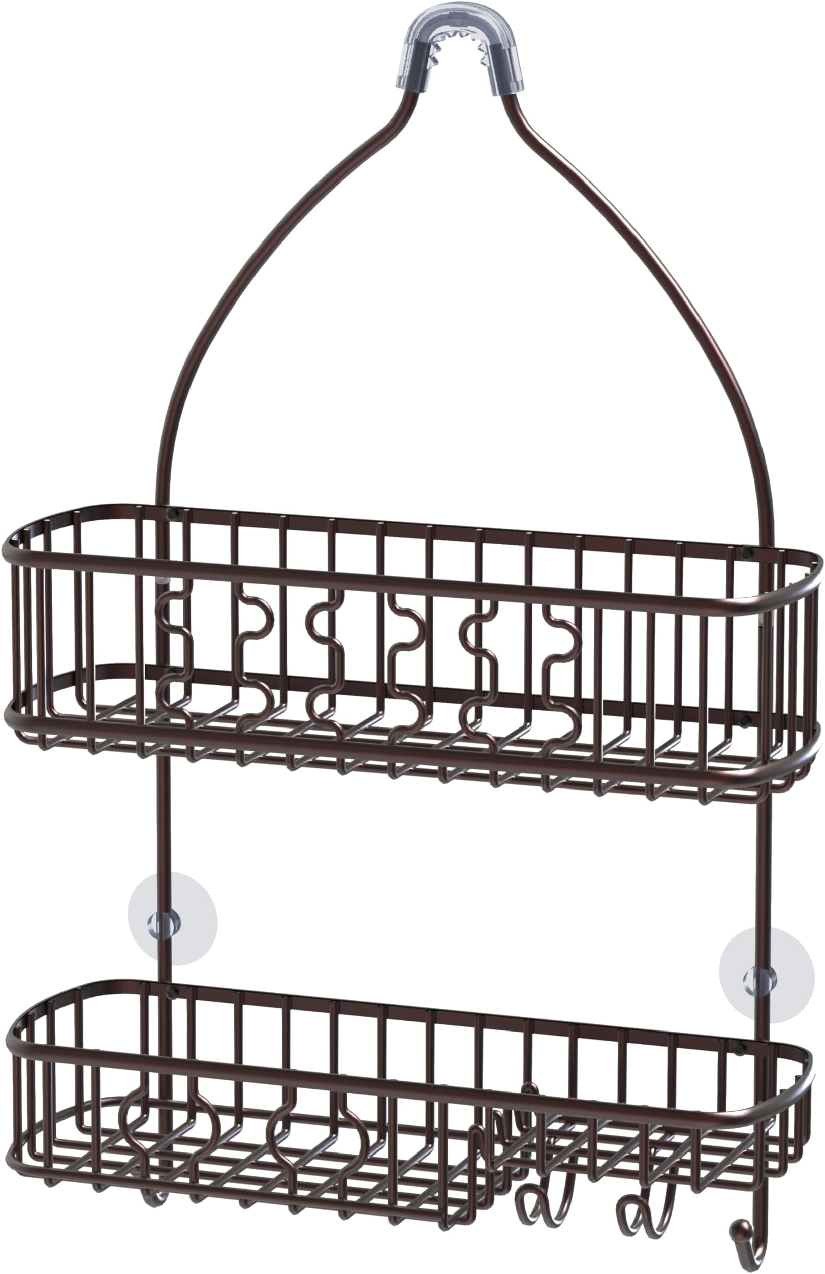 Simple Houseware Bathroom Hanging Shower Head Caddy Organizer, Bronze (26 x 16 x 5.5 inches)