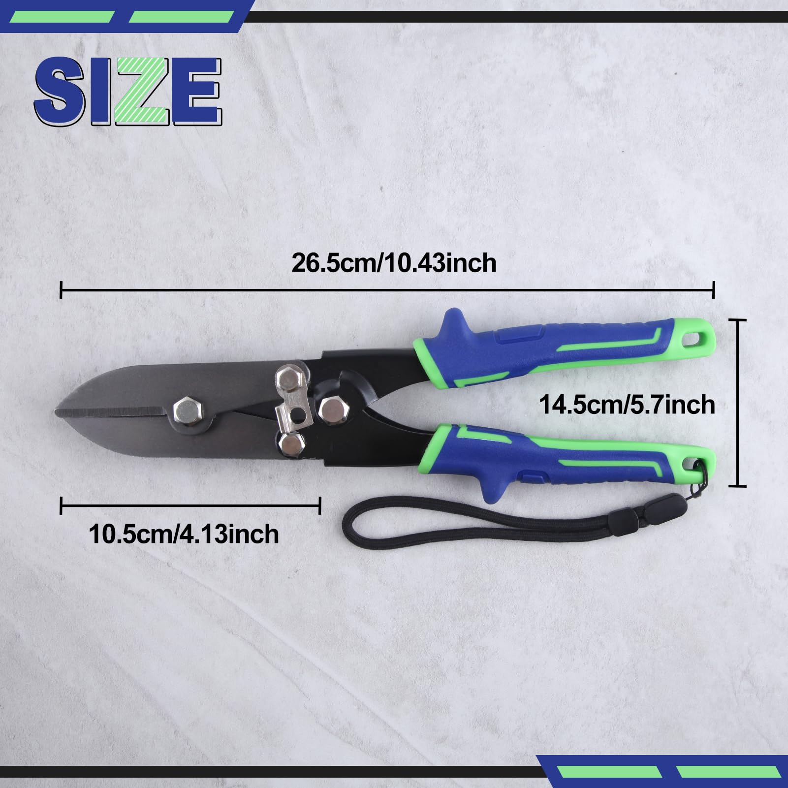 INJOYTEC 5 Blade Sheet Metal Crimper HVAC Tool Stove Pipe Crimping Tools Gutter Crimper for 22-28 Gauge for Downspout Stove Pipe Ductwork and Venting Work - Image 2