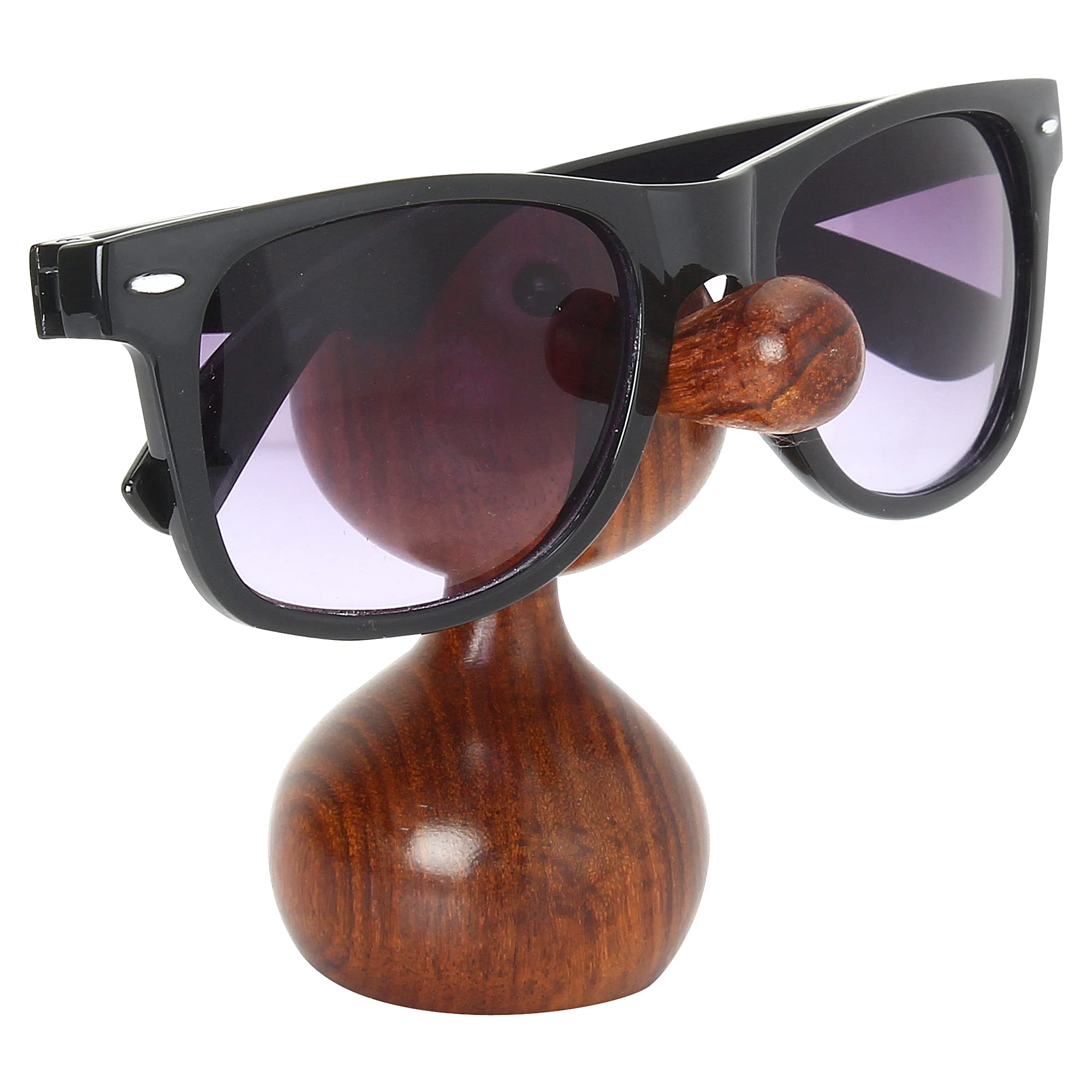 Craftland Wood Doll Shaped Spectacle Holder Stand (Brown, 2 x 2 x 3.5 Inches) 2
