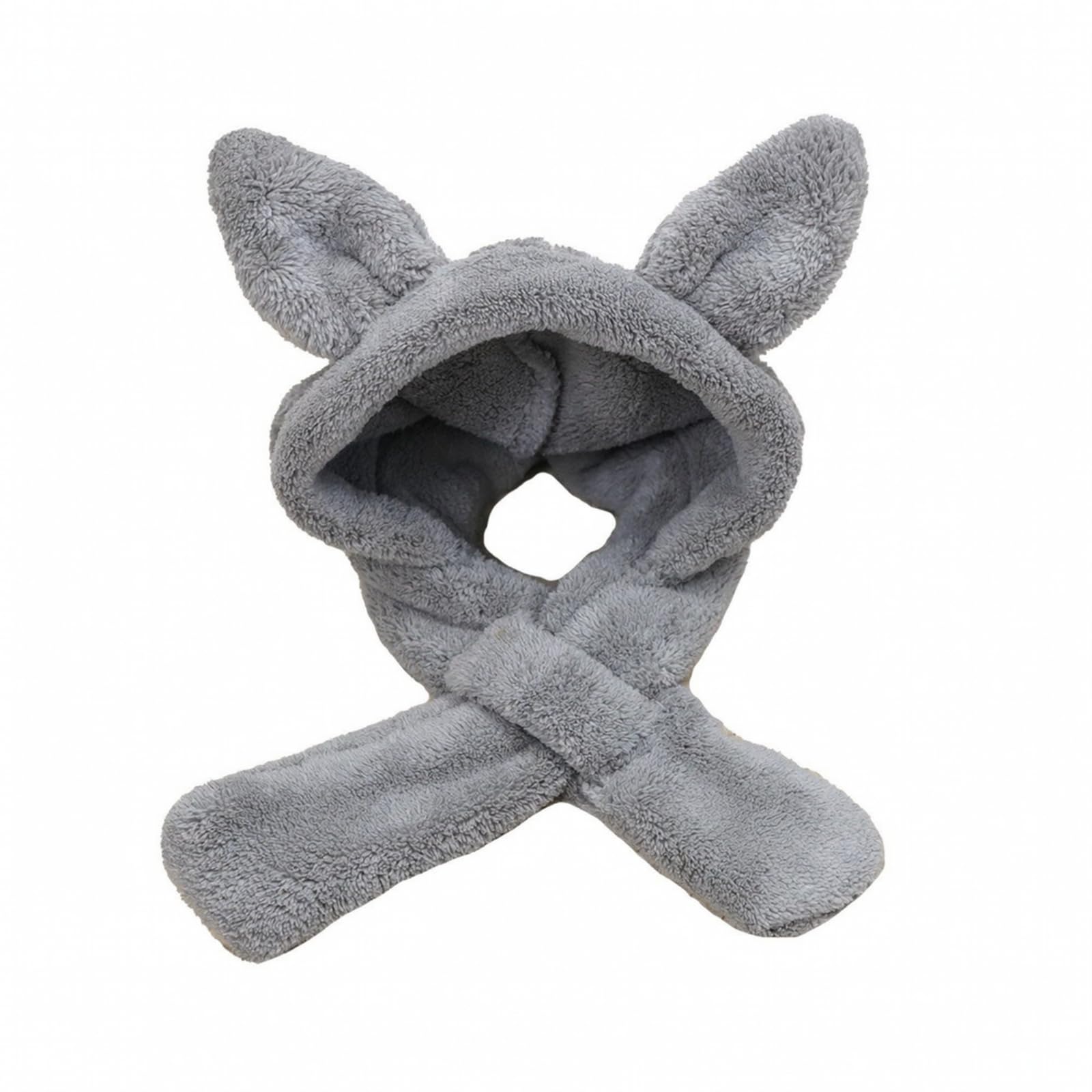 Dog Snood with Ear Protection, XS, Grey, Grey