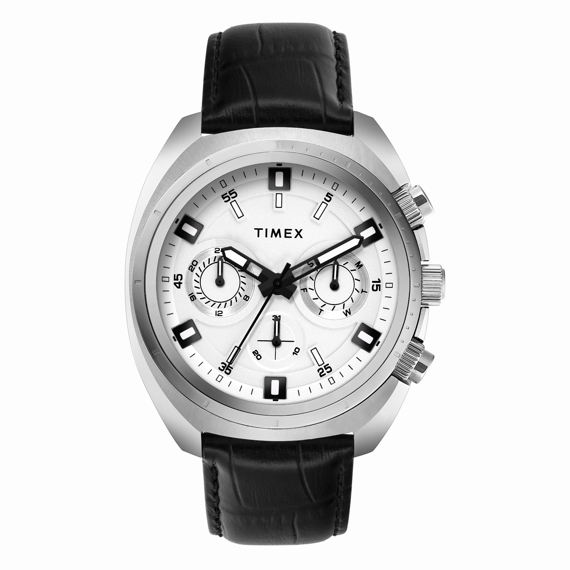 Silver-Tone Round Dial Analog Men's Watch - TWEG28200-image-26
