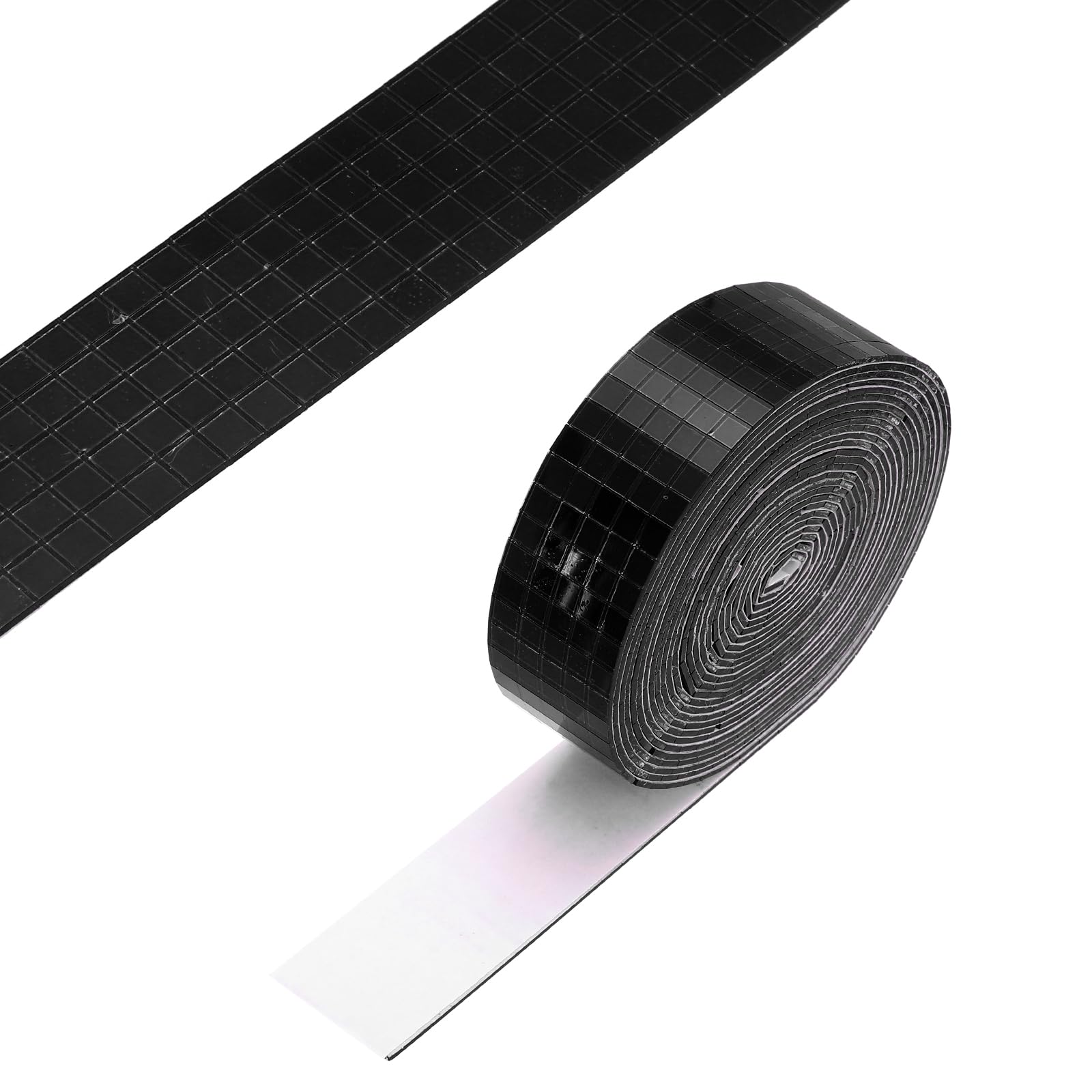 PATIKIL 5x5mm Self Adhesive Mirrors Mosaic Tiles, 3600 Pcs Square Mini Glass Mosaic Disco Tile Sticker for DIY Craft Disco Ball Party Decoration, Black — image 1