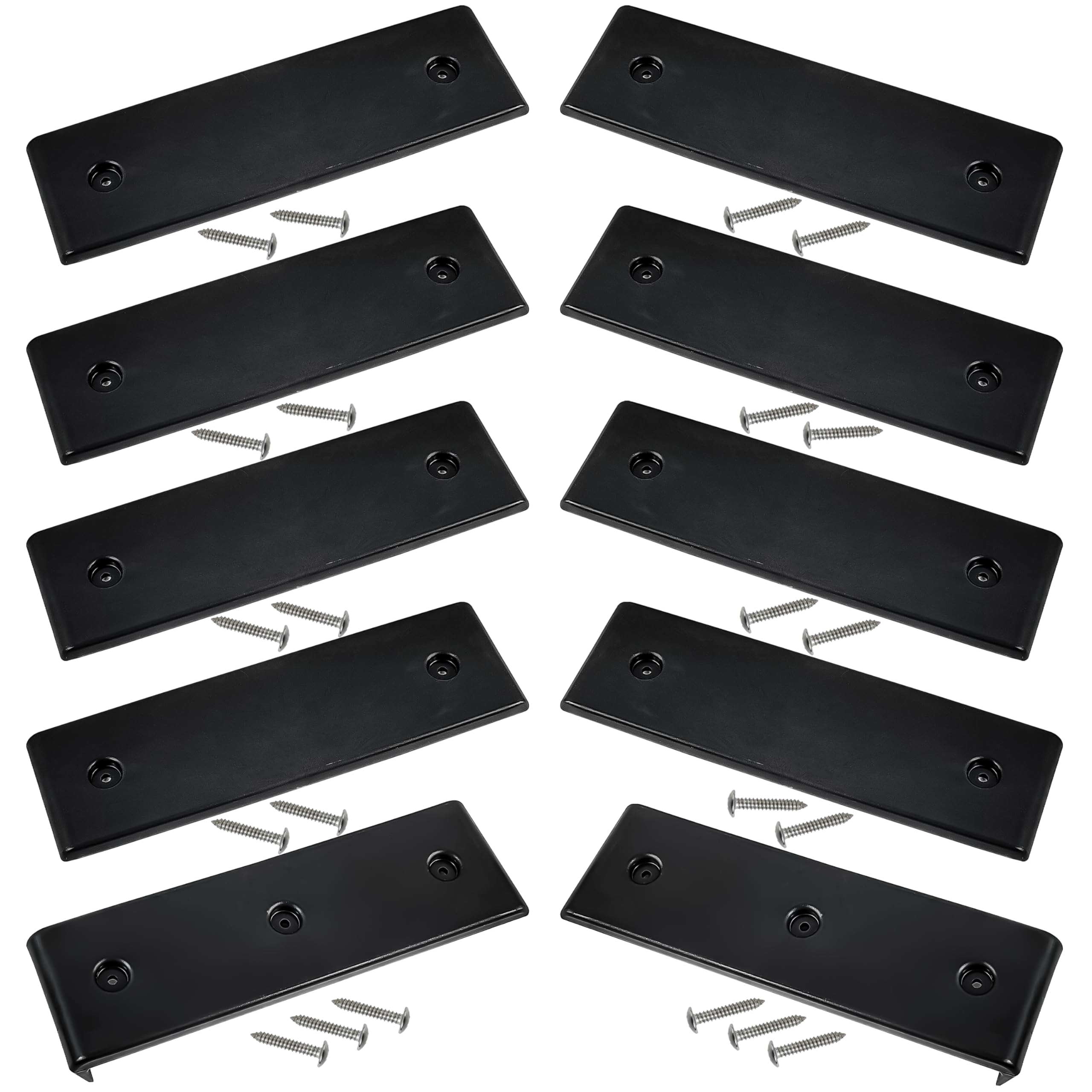 NICERINC Boat Trailer Bunk Slide Pads and Boat Trailer Glide Bunk Enders，Boat Trailer Bunk for Launching & Loading Boat on/Off Trailer Easier,Boat Trailer Bunk Slicks （Black,3" x 10"