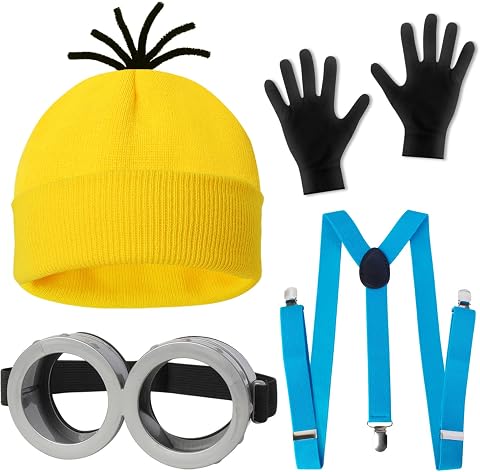 CONGRU 4-Piece Halloween Costume Accessory Set for Adults