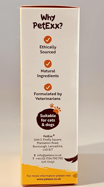 PetExx Enzyme Boost - pancreatic enzymes to aid digestion and skin allergies in cats and dogs with probiotic Vitamin B12 amylase protease and lipase - 30 capsules manufactured in the UK