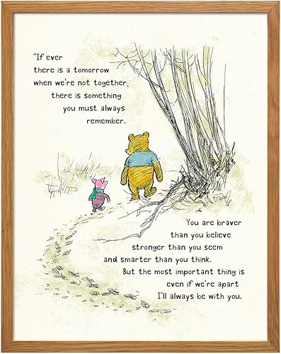 Miniatura 17 de Winnie Wall Art - Pooh Kids Room Decor - Boys Room Decor - Little Girls Bedroom Decor - Baby Nursery Decor - Wall Decor for Toddlers - Inspirational