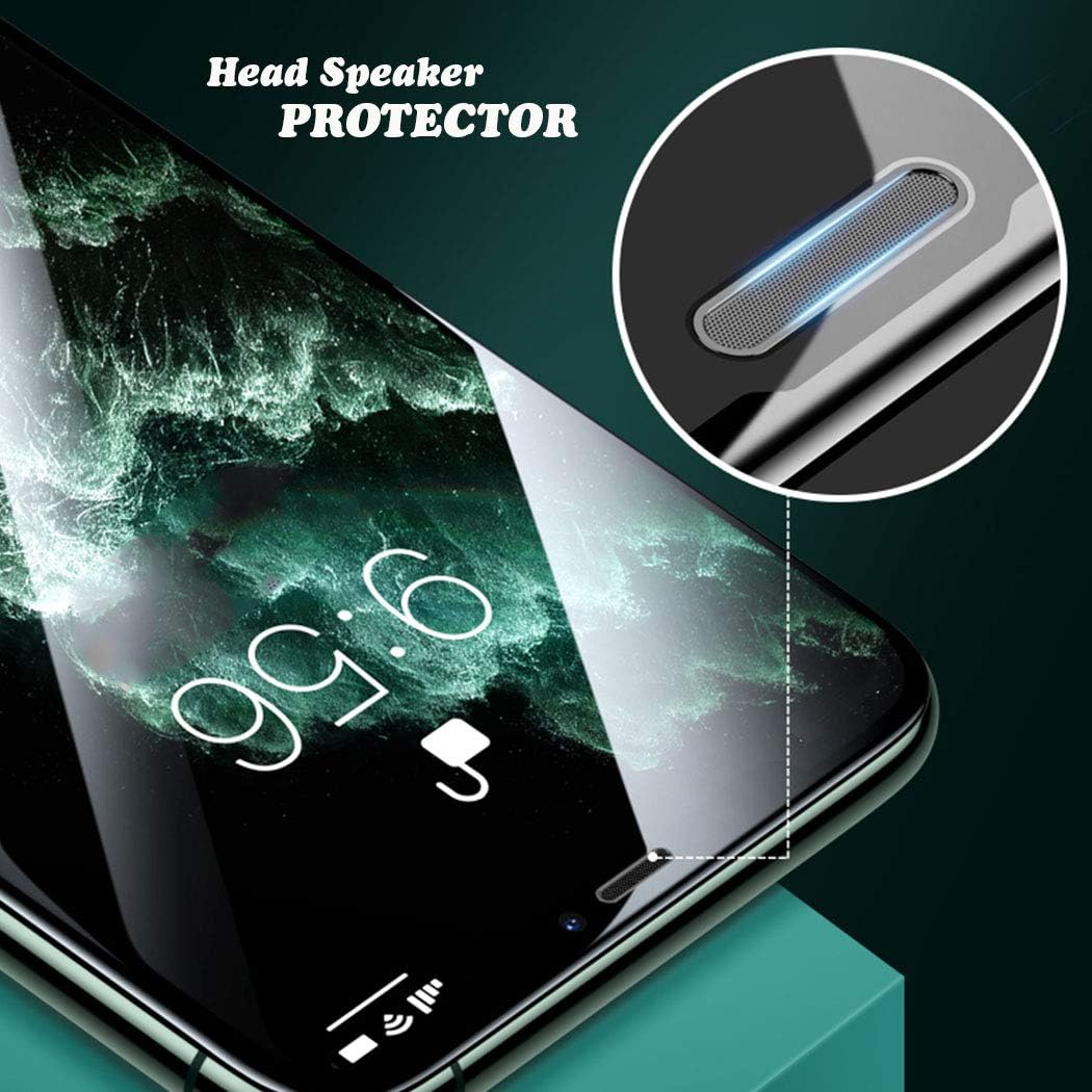 Vanjunn [2 pack] Screen Protector Designed for iPhone 11 / iPhone XR [6.1 inch], HD Clear Tempered Glass Screen Film for iPhone 11 / iPhone XR [6.1 inch] (with head speaker dust proof)