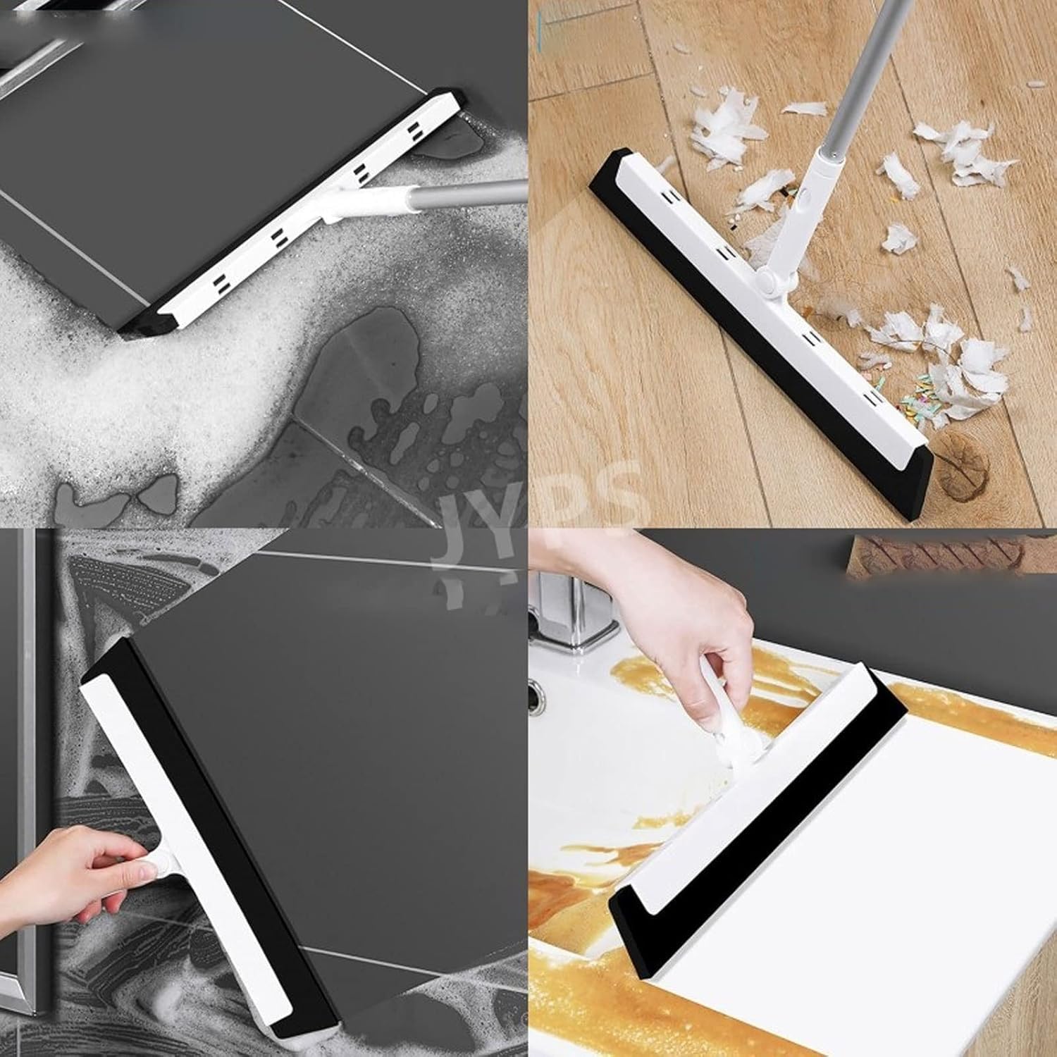 Brooms, Brooms Floor Cleaning Squeegee Telescopic Magic Broom Non-Sticky Rotation Home Dust Broom for Bathroom Glass Window Floor Wiper