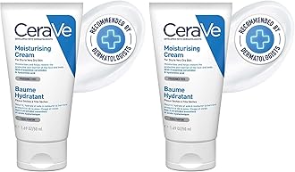 Moisturizing Cream For Dry To Very Dry Skin (50ml) - Formulated with 3 Essential Ceramides And Hyaluronic Acid | Non-Comedogenic Moisturizer For Face and Body (Pack of 2)