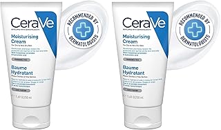 Moisturizing Cream For Dry To Very Dry Skin (50ml) - Formulated with 3 Essential Ceramides And Hyaluronic Acid | Non-Comedogenic Moisturizer For Face and Body (Pack of 2)