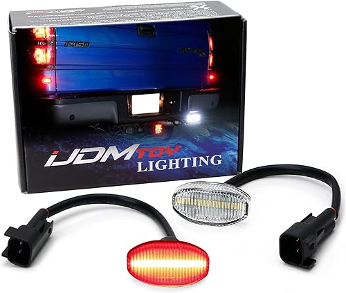 Miniatura 10 de iJDMTOY Kit de luces LED rojas con lente ahumada para debajo de la luz trasera trasera trasera compatible con Ford Raptor 2010-14, alimentado por