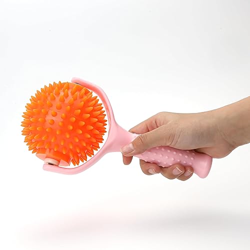 Miniatura 4 de 2 bolas de masaje de mano con pinchos, compactas y portátiles, herramientas de relajación muscular con mango profundo para aliviar el dolor y la