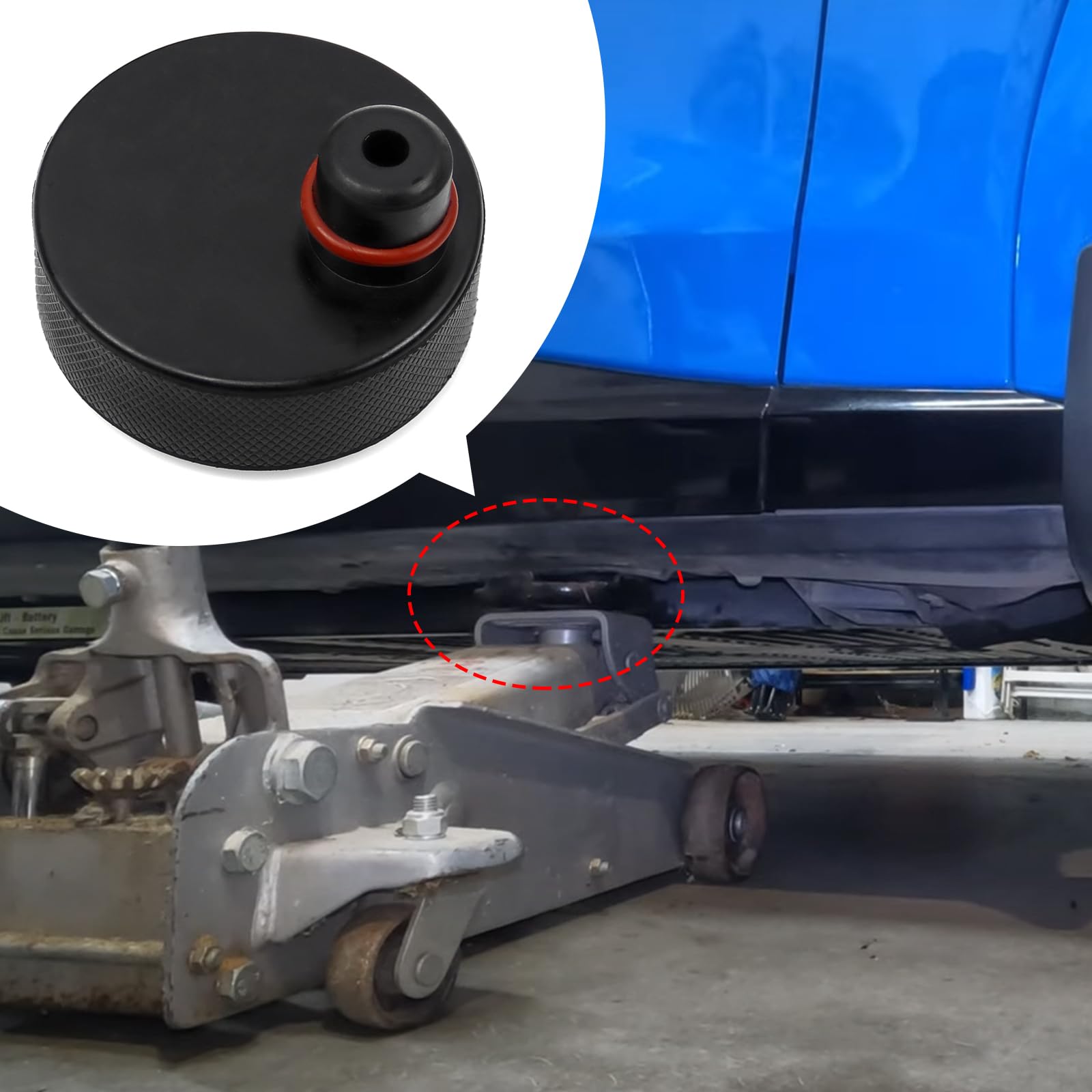 RULLINE Ensemble de Coussinets de cric de Levage – Ensemble de Support de cric de Sol de qualité supérieure Compatible avec Les Accessoires Mustang Mach E