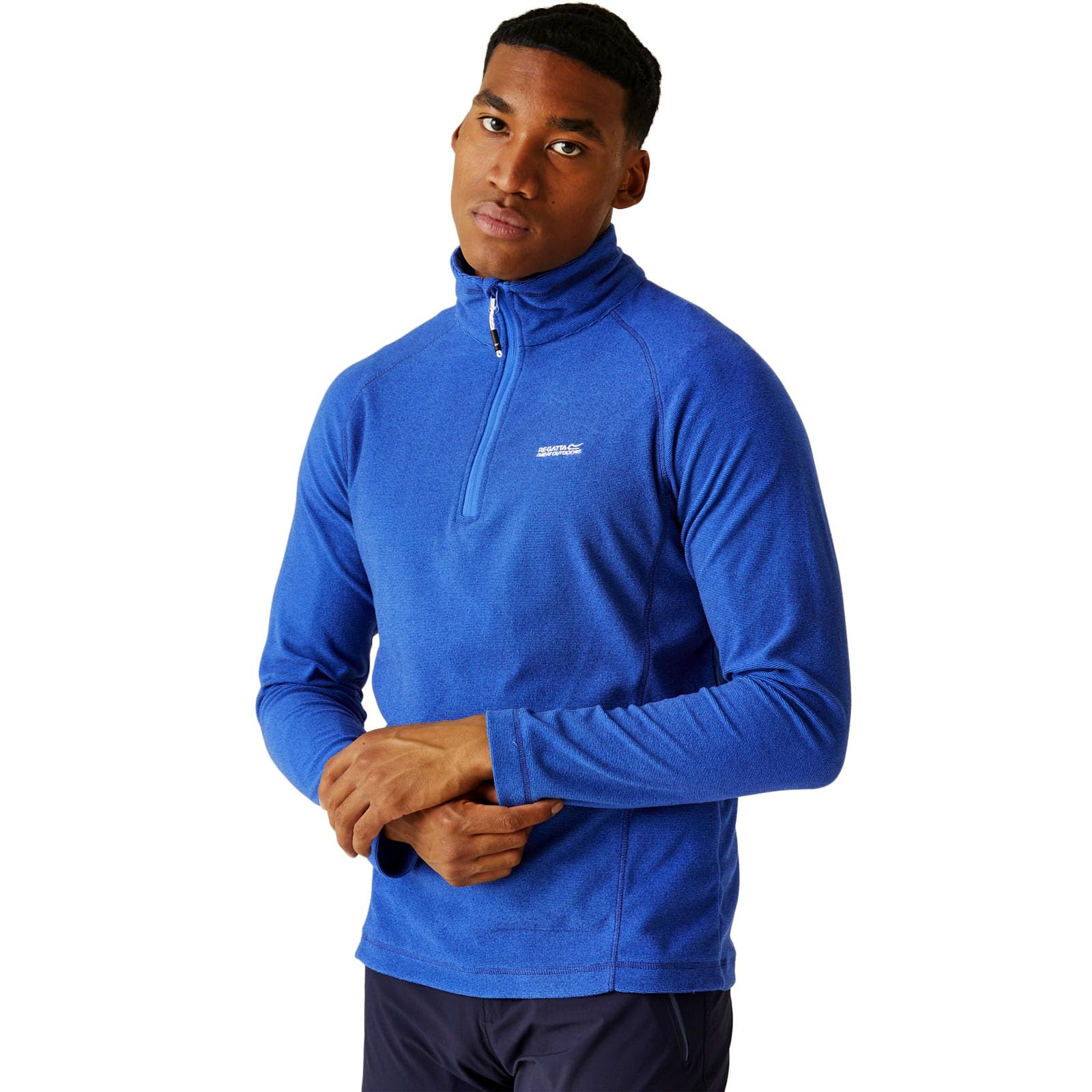 Regatta Men's Montes Lightweight Half Zip Fleece Midlayer Pullover - Perfect for Outdoors, Walking, Hiking & Camping