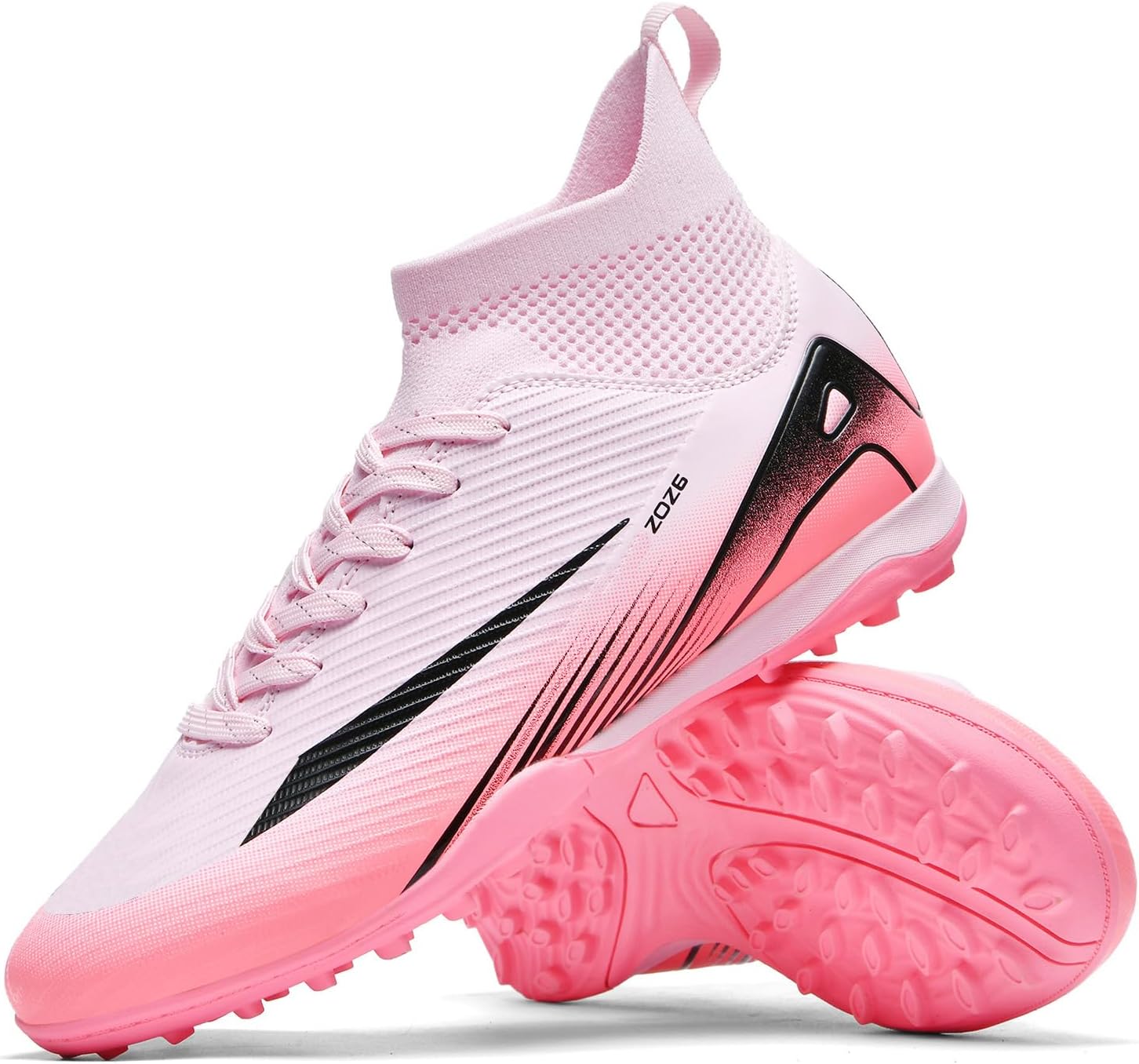 Soccer Cleats for Mens Womens Turf Soccer Shoes Indoor Unisex Football Boots AG FG TF Wide Training Sneaker Outdoor